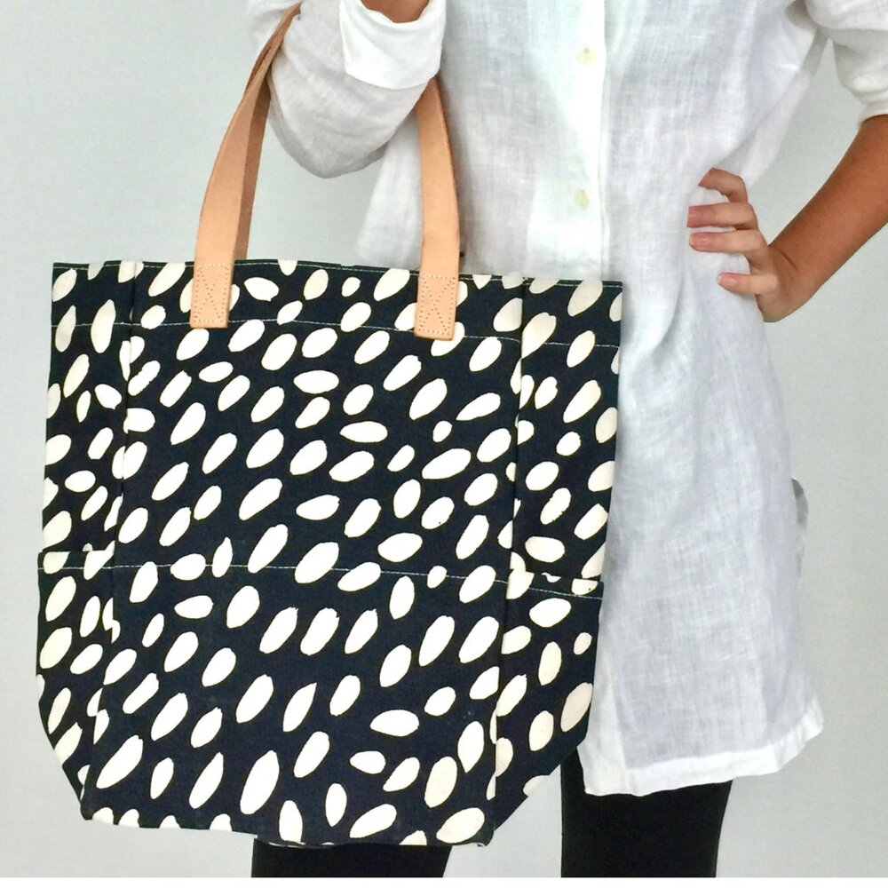 See Design/Donna Gorman Spotted Cheetah City Tote